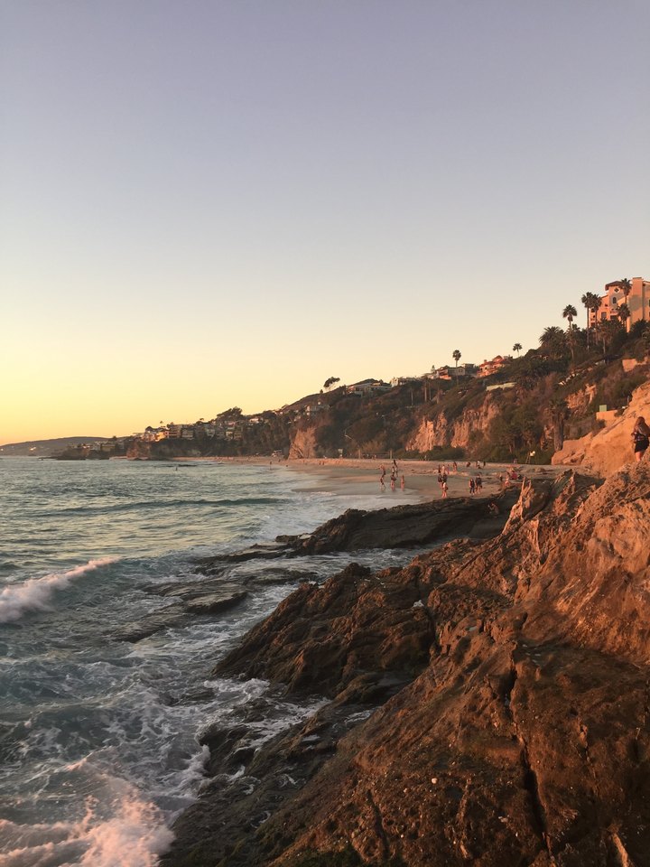 Original photograph of Laguna Beach at sunset