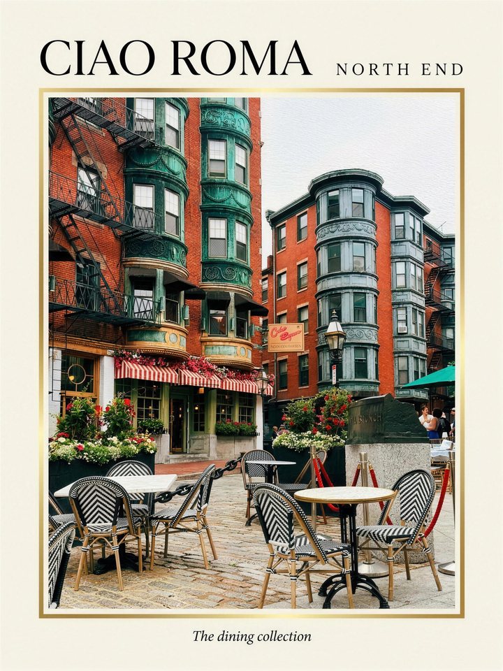 Ciao Roma, North End restaurant print