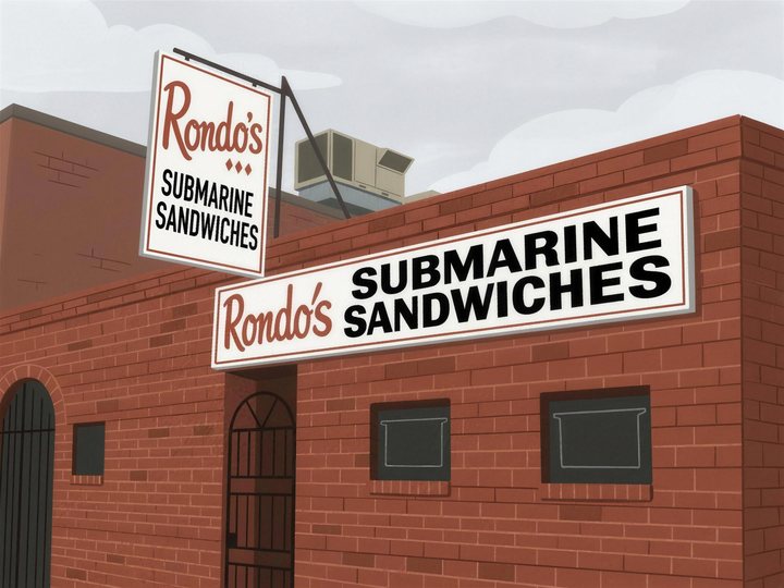 Rondo's storefront gouache print