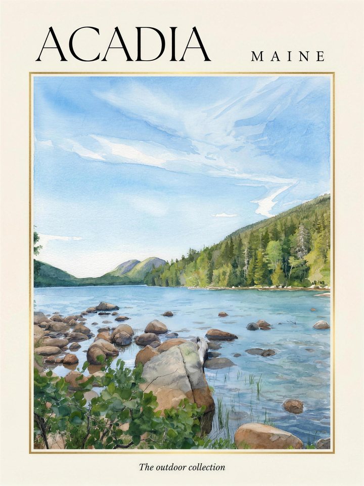 Acadia, Maine landscape print